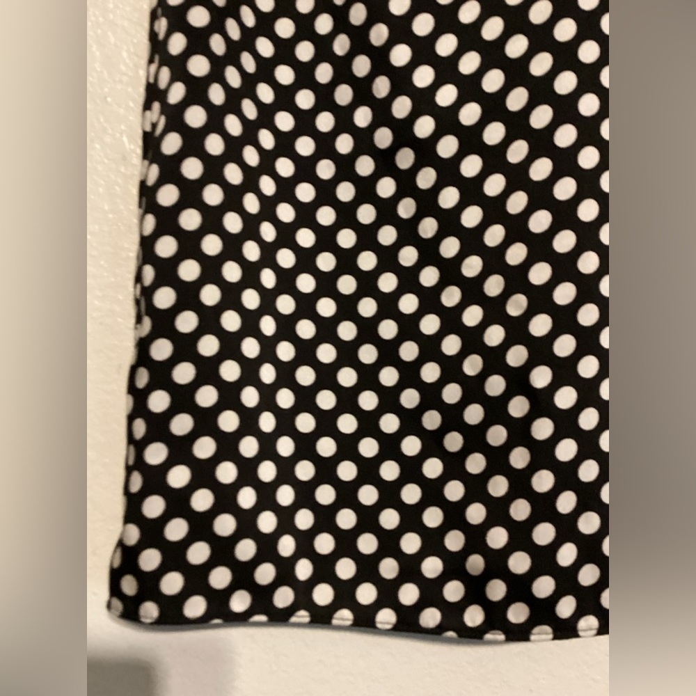 New Zara Black And White Polka Dot Dress - Picture 9 of 16